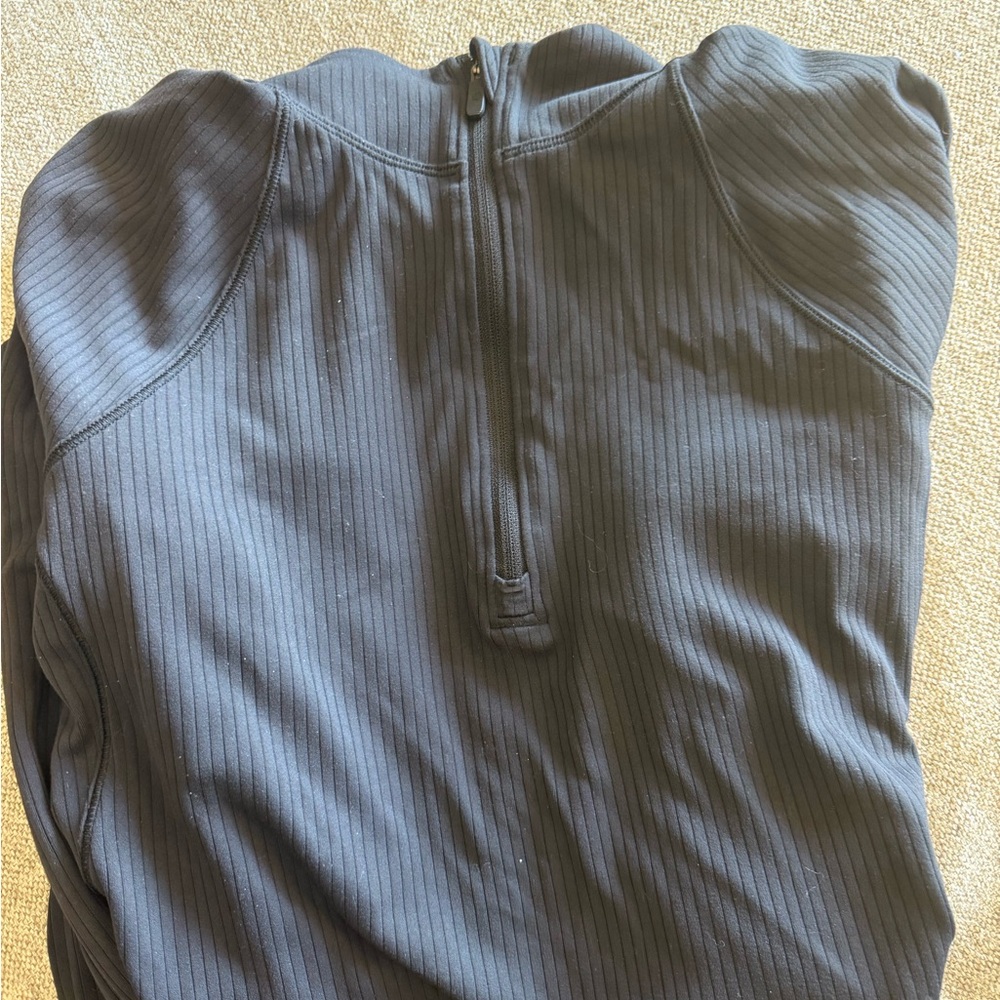 It's Rulu Ribbed Cropped Half Zip - Picture 5 of 7